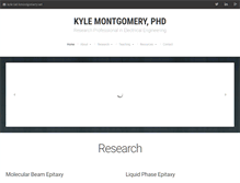 Tablet Screenshot of kmontgomery.net